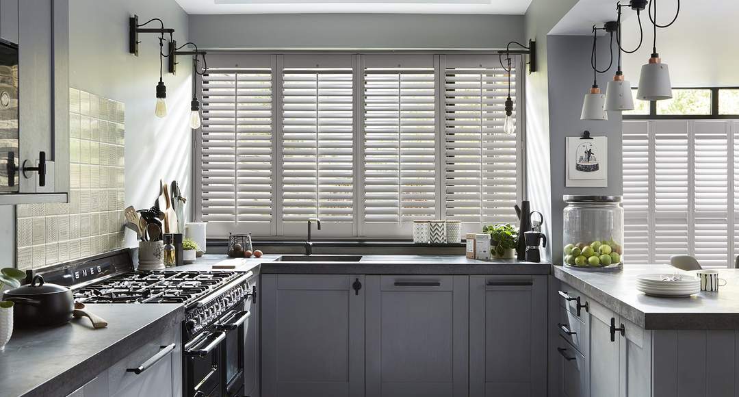 witte shutters keuken