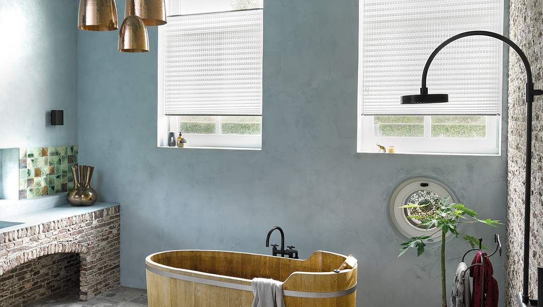 Plisse shades badkamer Waterbestendig