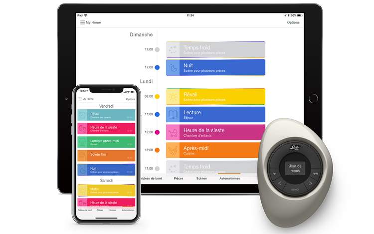 *Apple est une marque commerciale d'Apple Inc., déposée aux États-Unis et dans d'autres pays. HomeKit est une marque commerciale d'Apple Inc. Amazon et Alexa et tous les logos associés sont des marques commerciales d'Amazon.com, Inc. ou de ses sociétés affiliées. Android est une marque déposée de Google Inc.