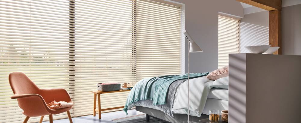 Houten Jaloezieën slaapkamer